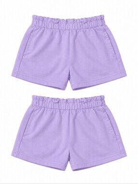 2 x Wonder Nation Girls Purple 2T Shorts Great For Twins